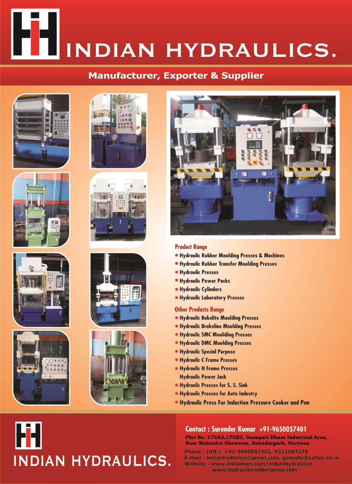 Indian Hydraulics Machinery Preview 1